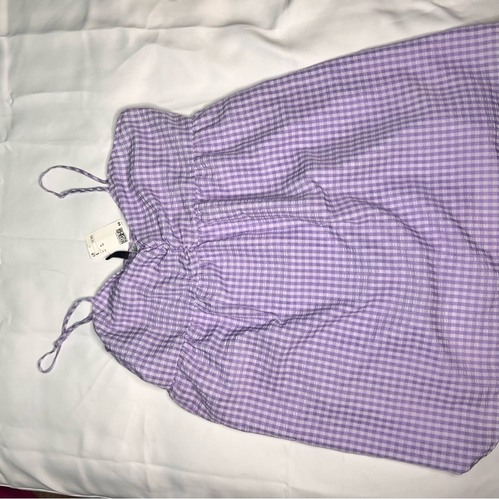 Purple Gingham Dress